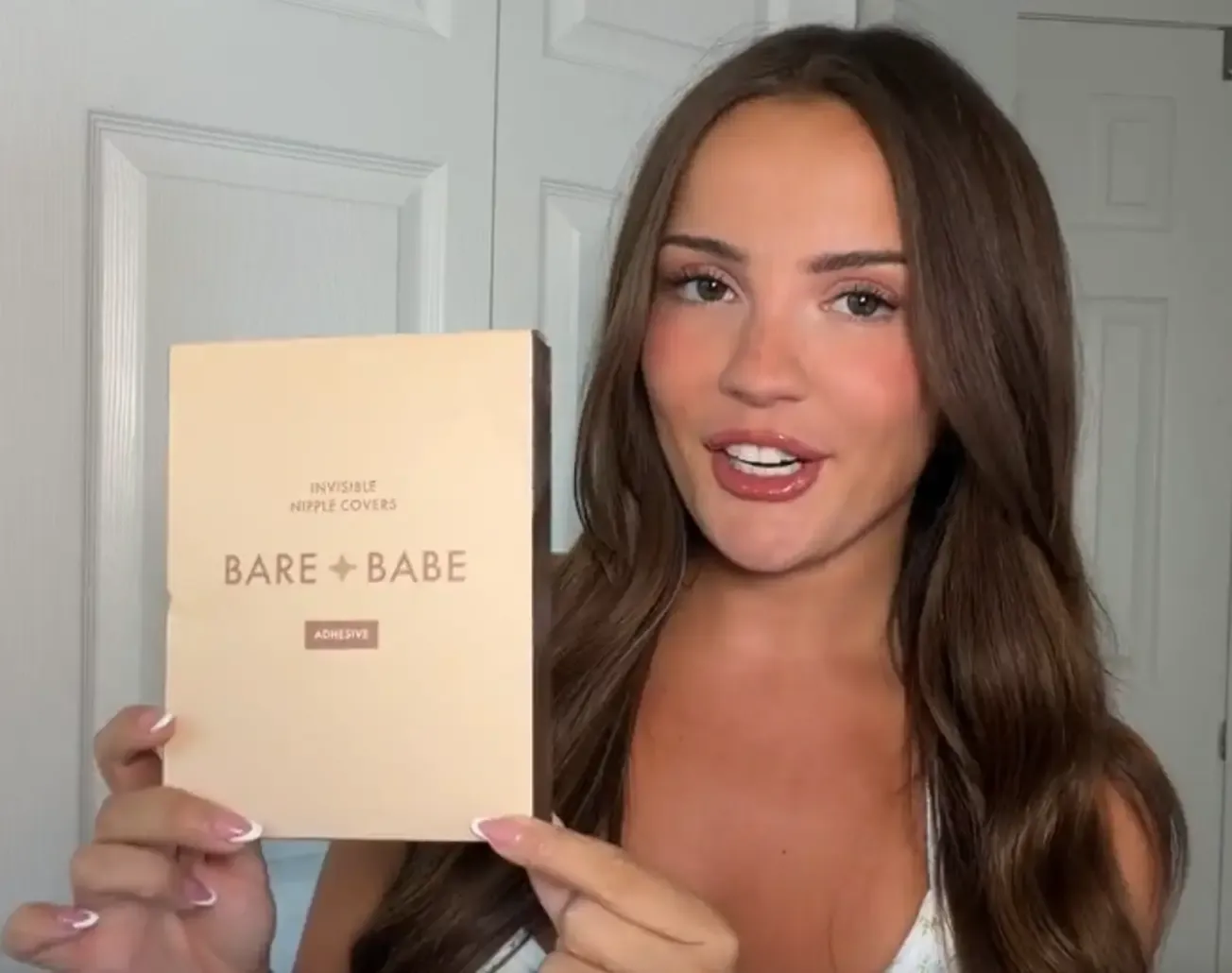 Bare Babe product box held up by a creator
