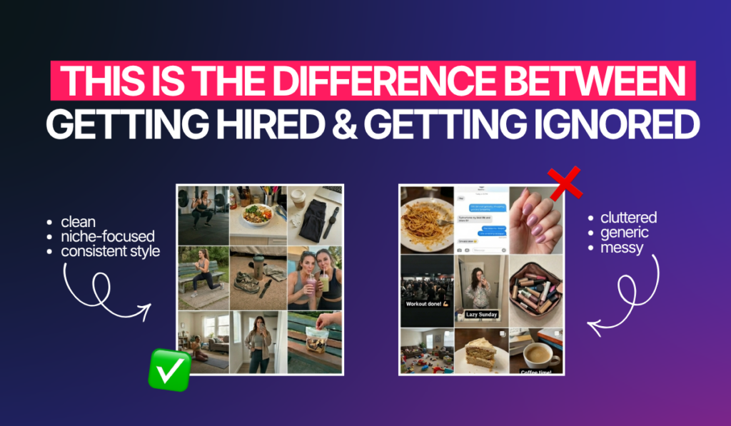 UGC portfolio mistakes vs good portfolio example