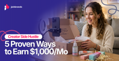 creator marketing side hustle earn money without followers 2026