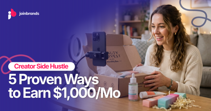 creator marketing side hustle earn money without followers 2026