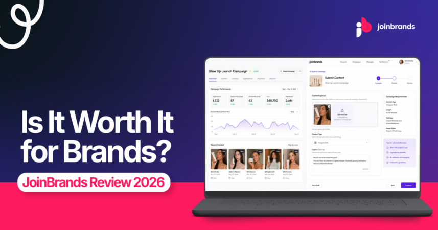 JoinBrands review 2026 is it worth it for brands creator marketing platform